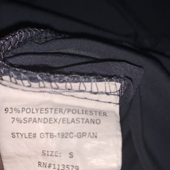 Gt Performance Womens Black Scrub Top S Short Sleeve V-Neck 2 Pockets 93% Polyes - Picture 3 of 7